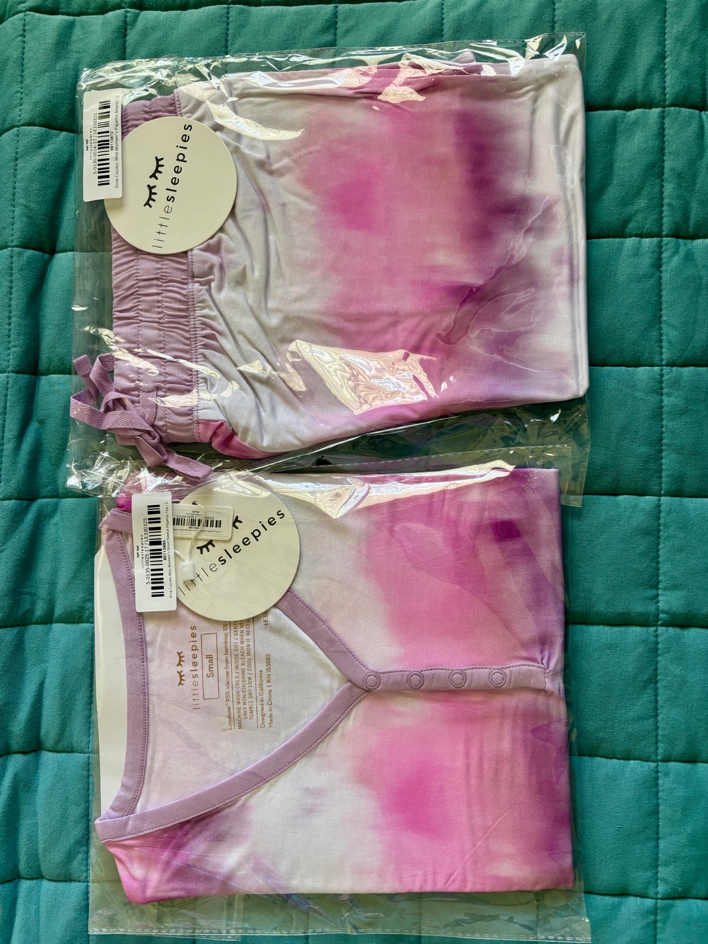 Little Sleepies Women’s Purple Ombre Pajama Set
